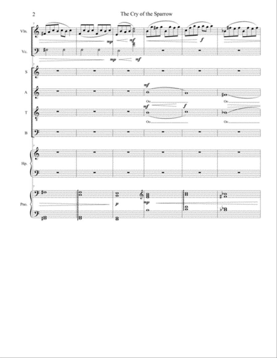 The Cry of The Wolves The Cry of The Wolves Small Ensemble scores gallery preview page 2