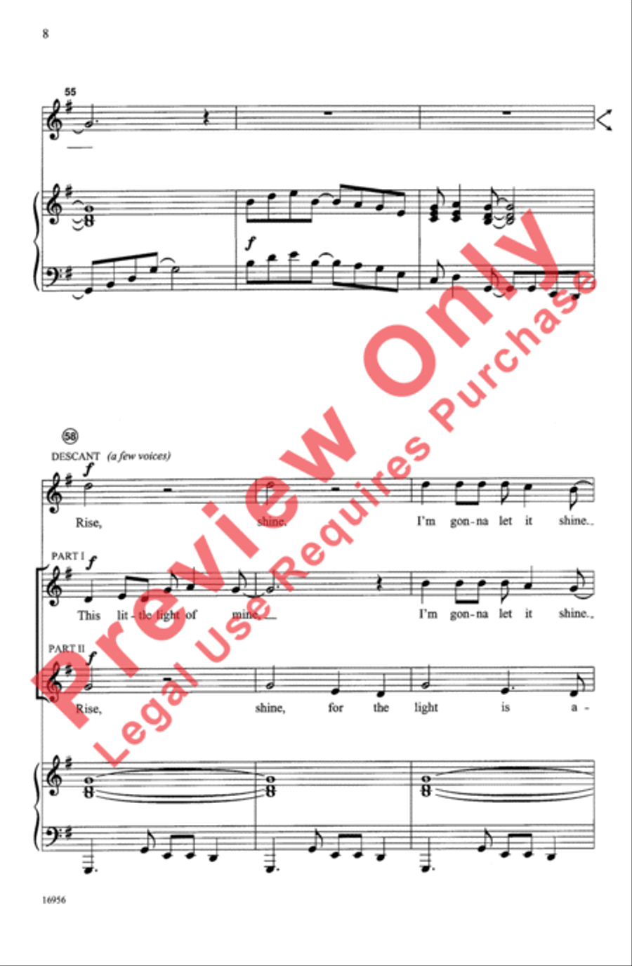 Rise, Shine, Little Light! 2-Part scores gallery preview page 8