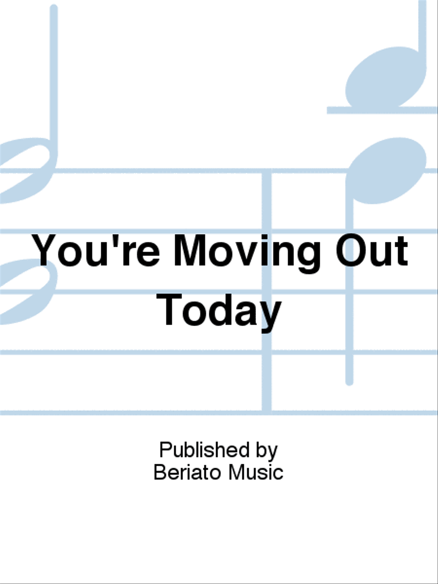 You're Moving Out Today Piano, Vocal, Guitar scores gallery preview page 1