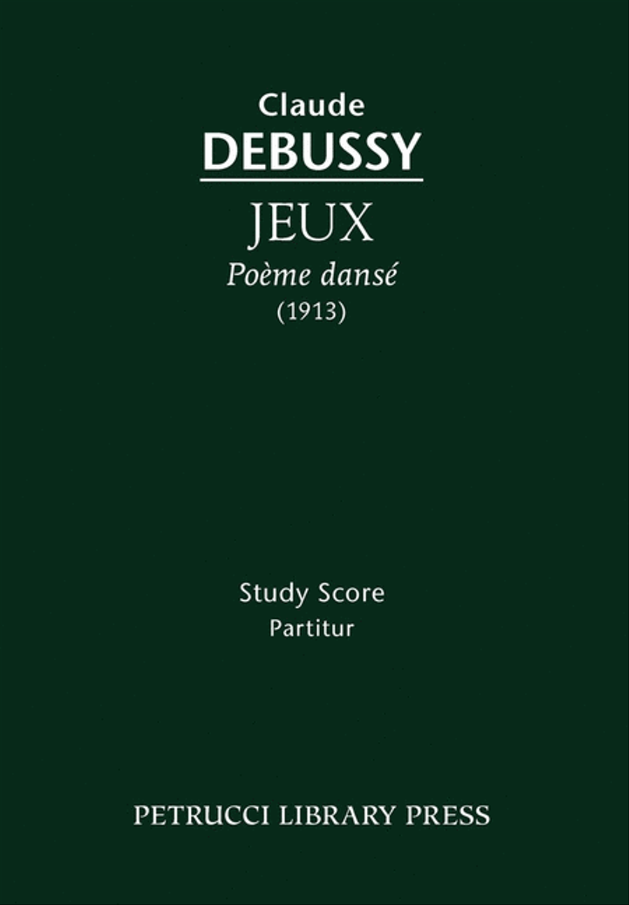 Jeux, Poeme danse, CD133 Orchestra scores gallery preview page 1