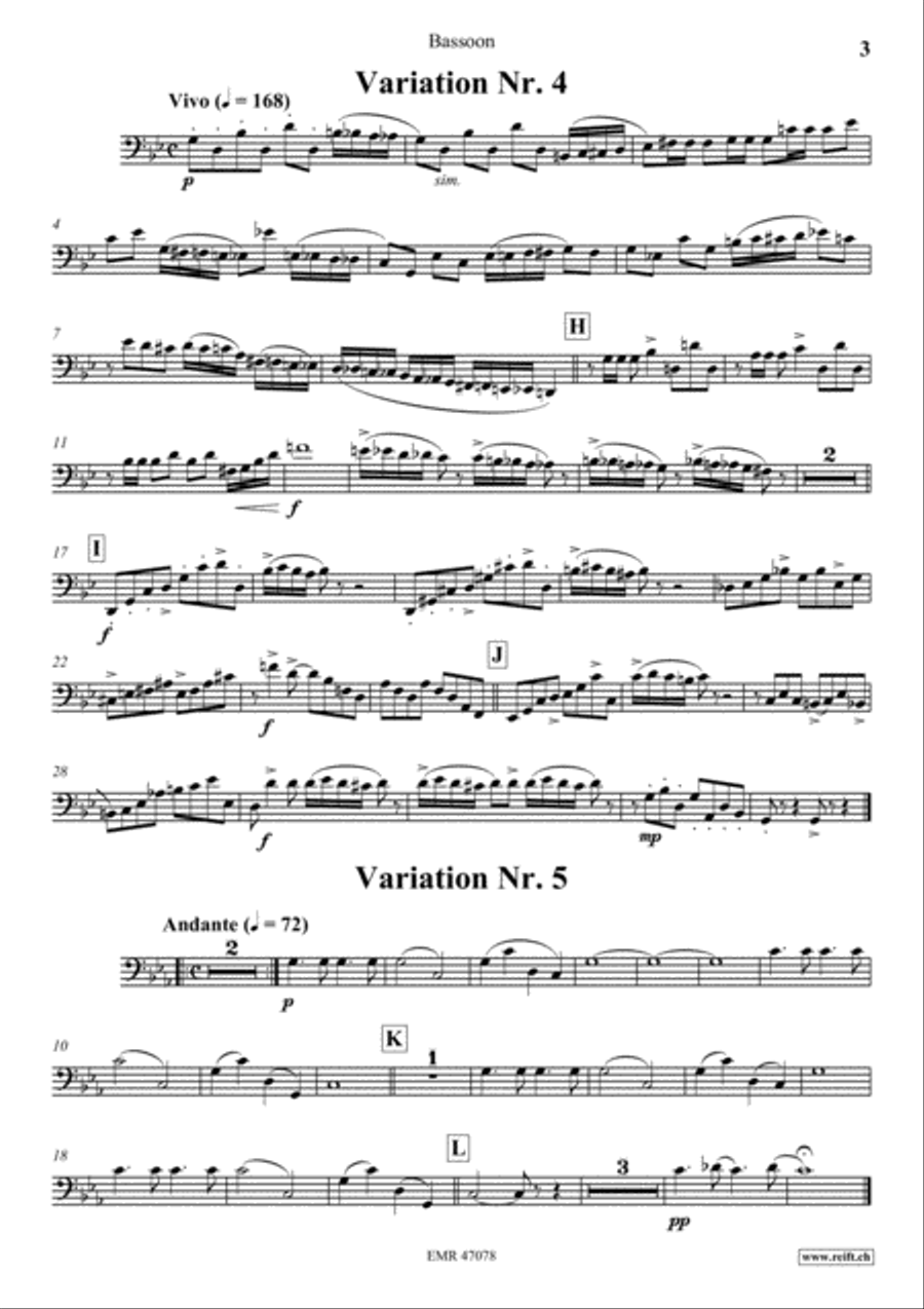 Thema und Variationen Thema und Variationen Bassoon Solo scores gallery preview page 4