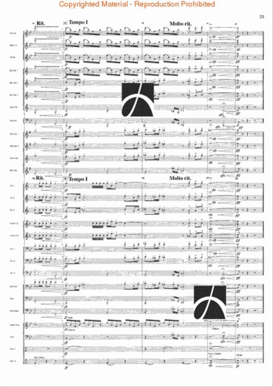 Westminster Carol Concert Band scores gallery preview page 20