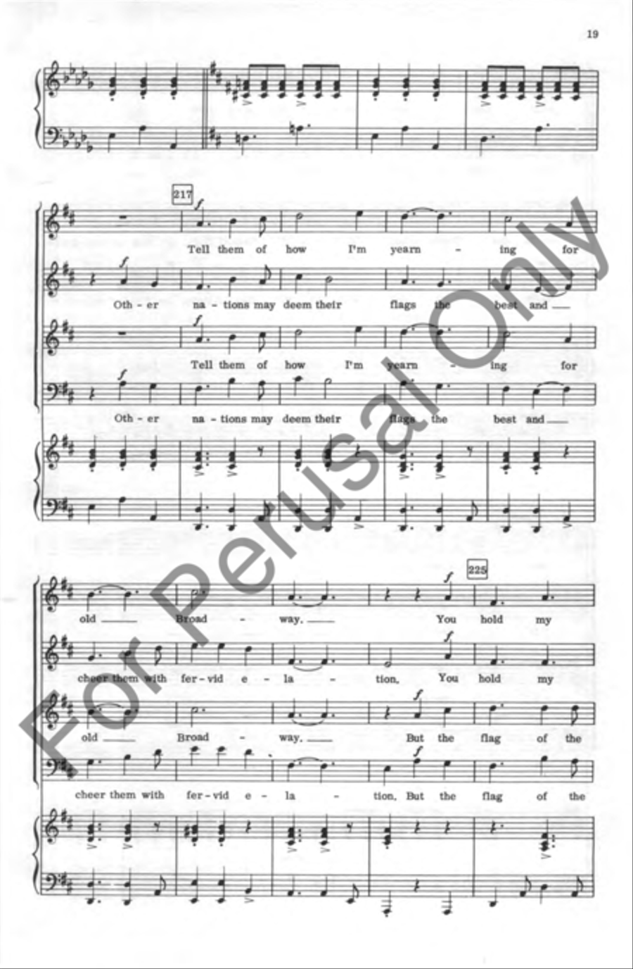 Americana Medley 4-Part scores gallery preview page 19