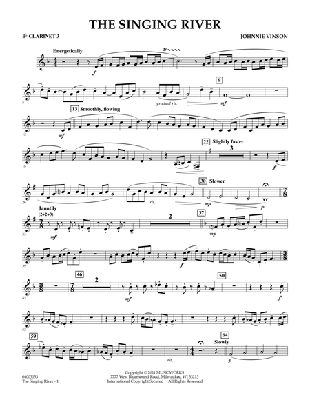 The Singing River - Bb Clarinet 3