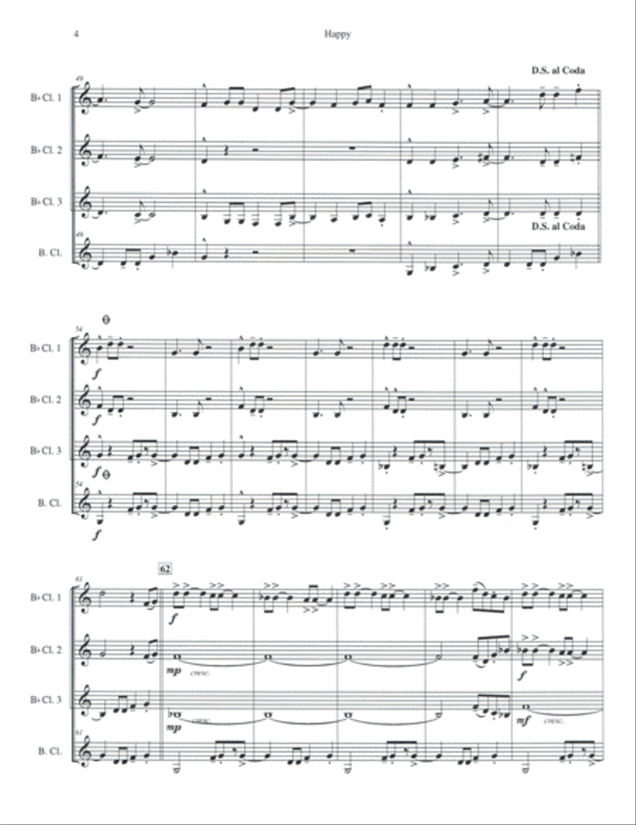 Happy Woodwind Quartet scores gallery preview page 4