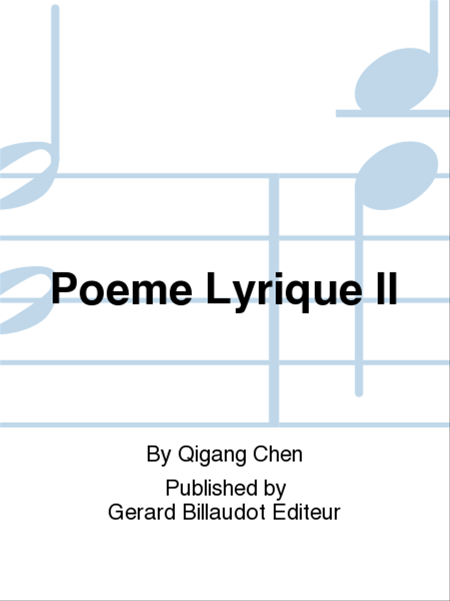 Poeme Lyrique II Orchestra scores gallery preview page 1