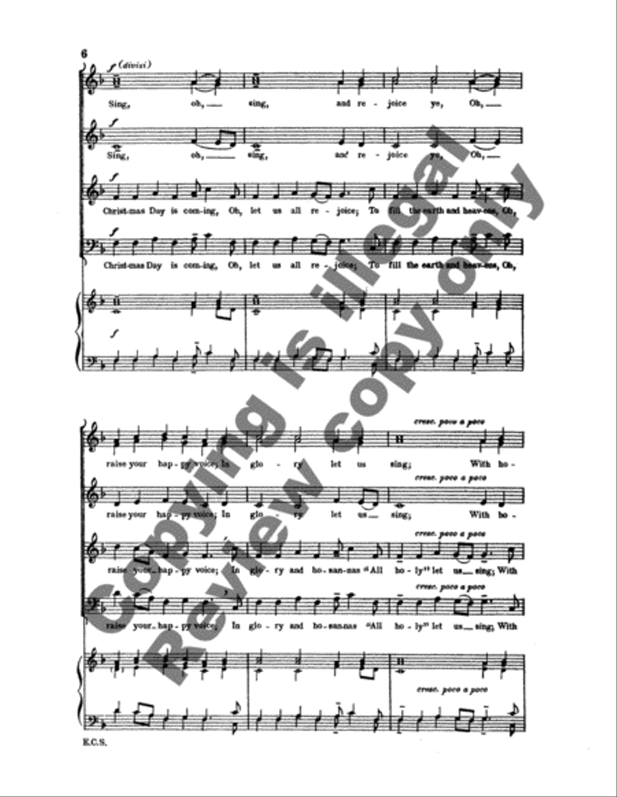 Christmas Day 4-Part scores gallery preview page 5