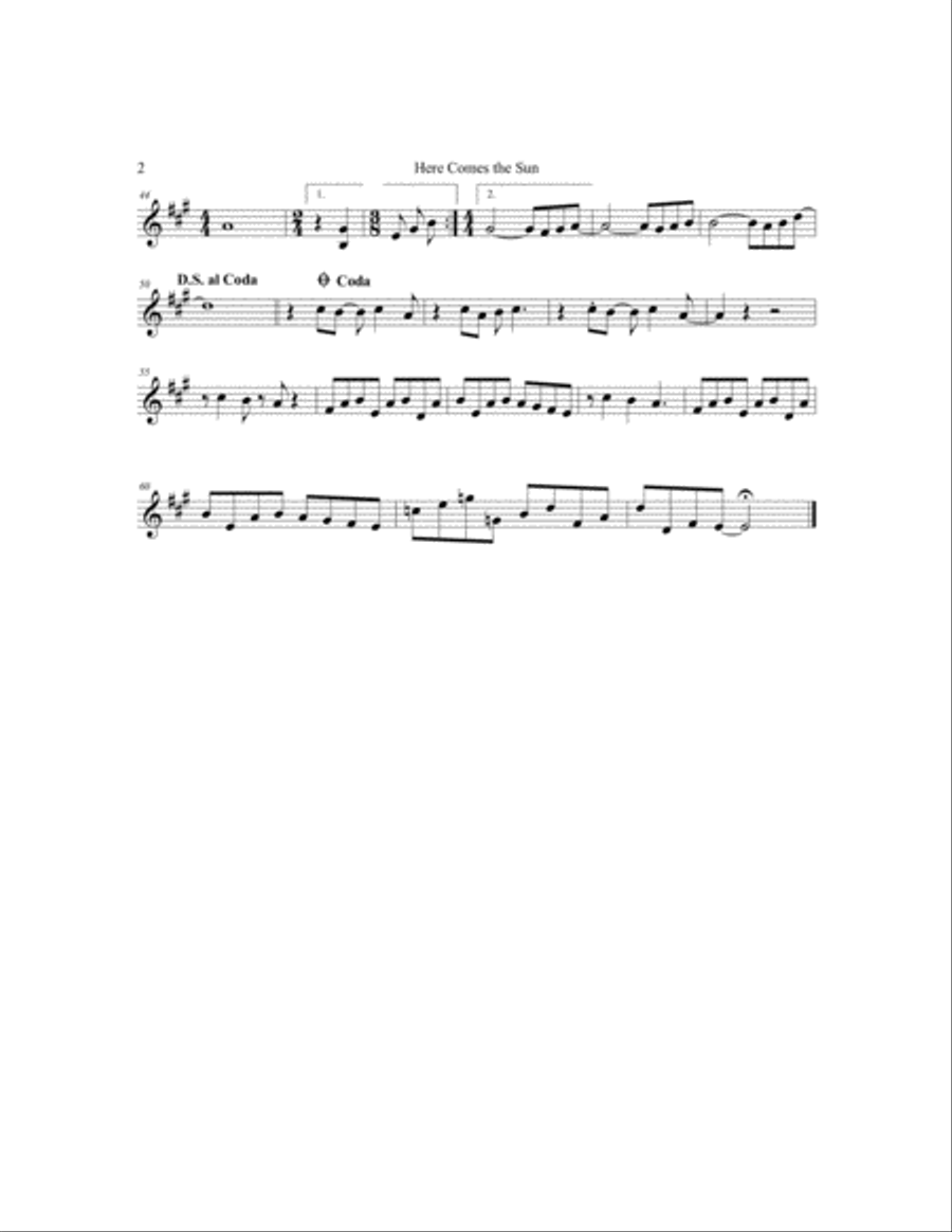 Here Comes The Sun String Trio scores gallery preview page 5