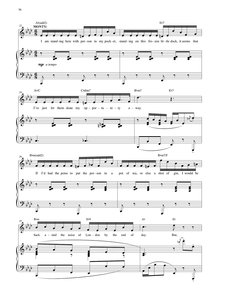 Poison In My Pocket Poison In My Pocket Piano, Vocal scores gallery preview page 3