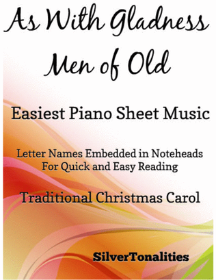 As With Gladness Men of Old Easiest Piano Sheet Music