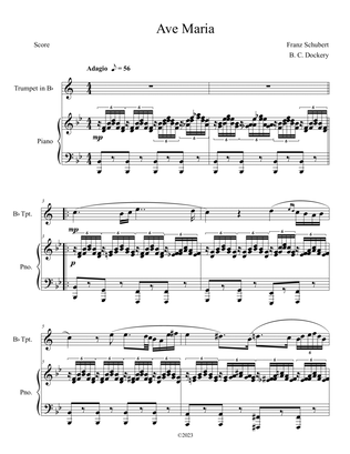 Ave Maria (Trumpet Solo with Piano Accompaniment)