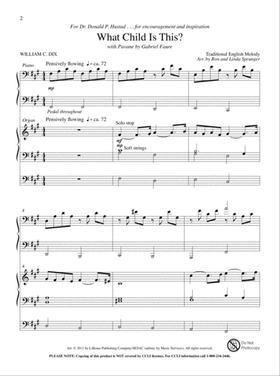 What Child Is This? Organ scores gallery preview page 2