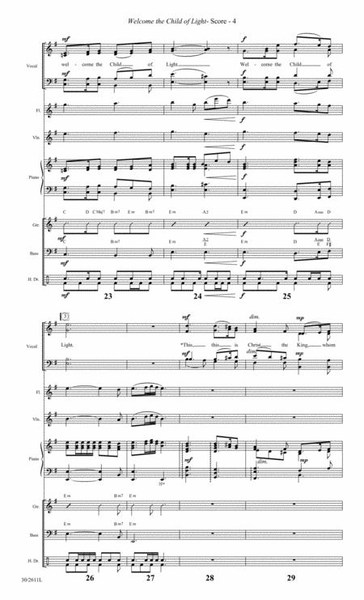 Welcome the Child of Light - Instrumental Ensemble Score and Parts