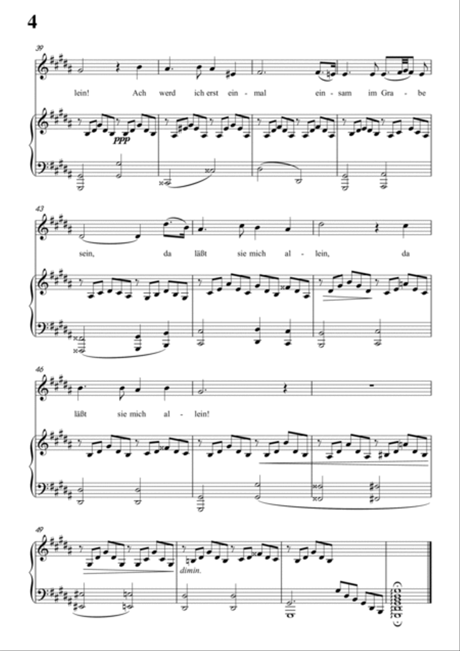 Schubert-Gesänge des Harfners,Op.12 No.1 in #G minor,for Vocal and Piano Voice scores gallery preview page 5