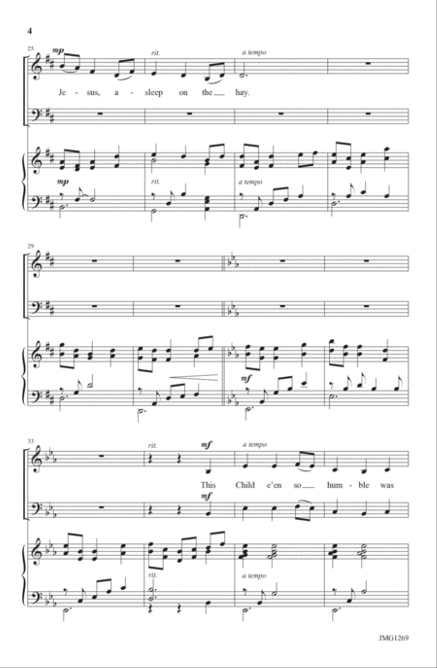 Celtic Nativity Song Celtic Nativity Song 4-Part scores gallery preview page 4