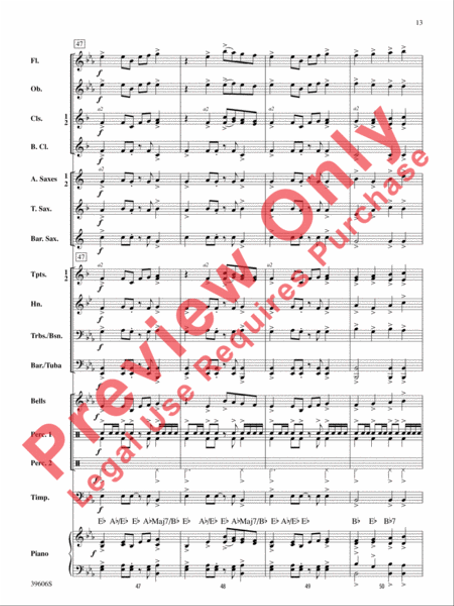 Call to the Heroes Concert Band scores gallery preview page 14