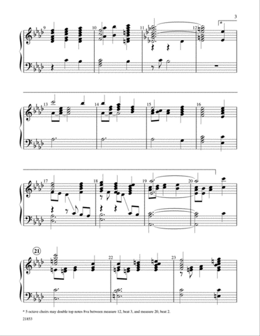 It Came Upon the Midnight Clear Handbell Choir scores gallery preview page 3