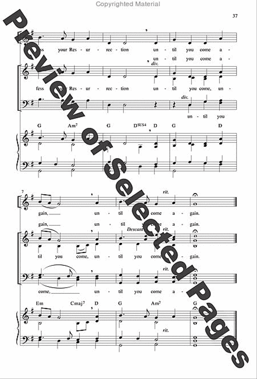 Jubilation Mass - Choral / Accompaniment edition 4-Part scores gallery preview page 22