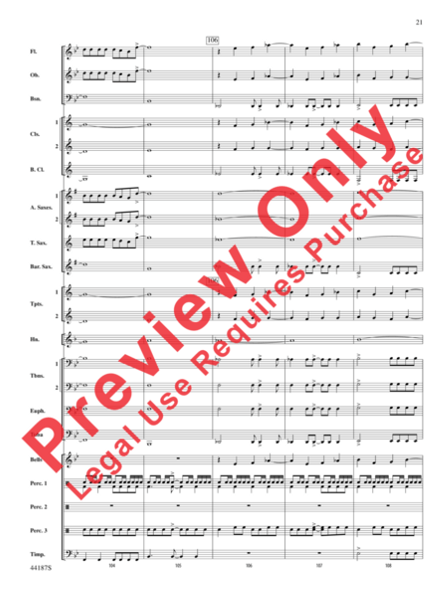 Zeeland Zeeland Concert Band scores gallery preview page 41