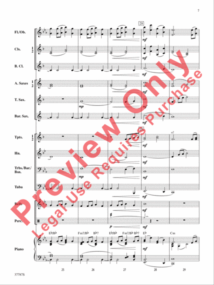 An Austrian Carol Concert Band scores gallery preview page 8