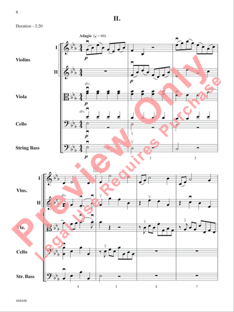 Concerto Grosso, Opus 6, No. 8 String Orchestra scores gallery preview page 9
