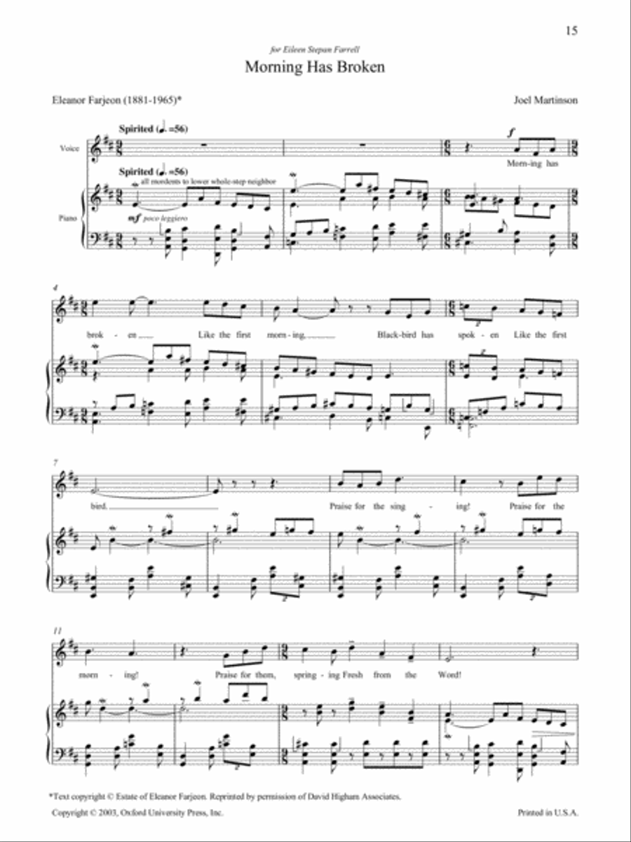 Cycle of light High Voice scores gallery preview page 12