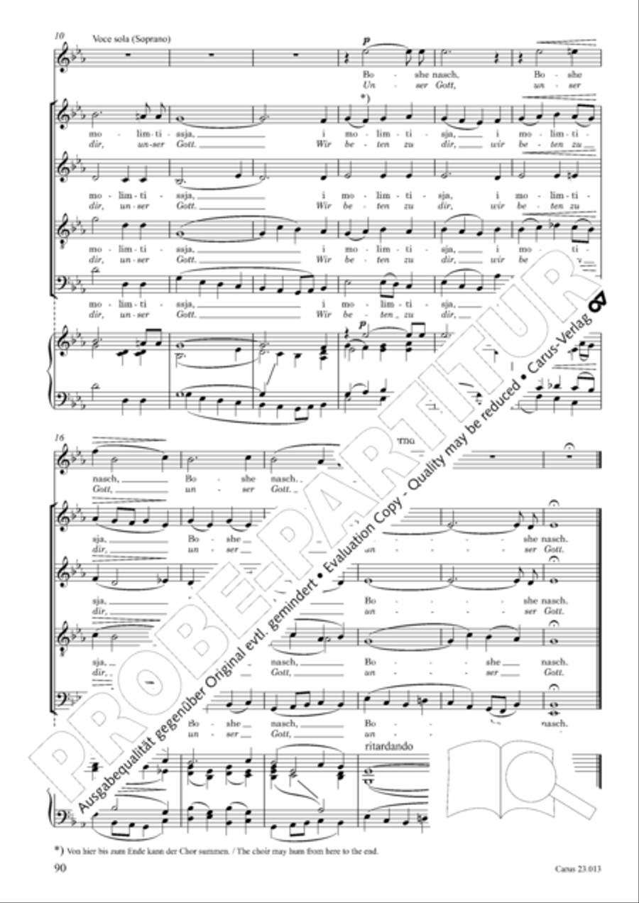 Liturgy of St. John Chrysostom op. 31 for mixed choir a cappella (Chrysostomos-Liturgie op. 31 fur Chor a cappella mit singbarem deutschem Text) A Cappella scores gallery preview page 112