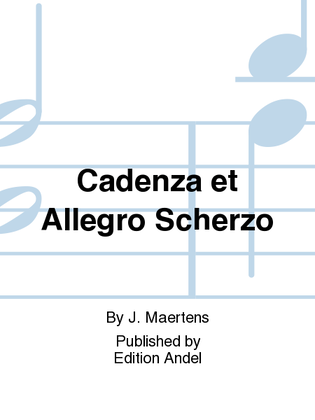 Book cover for Cadenza et Allegro Scherzo