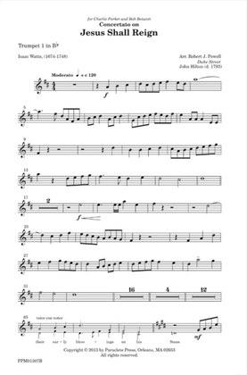 Concertato on Jesus Shall Reign (trumpet parts)