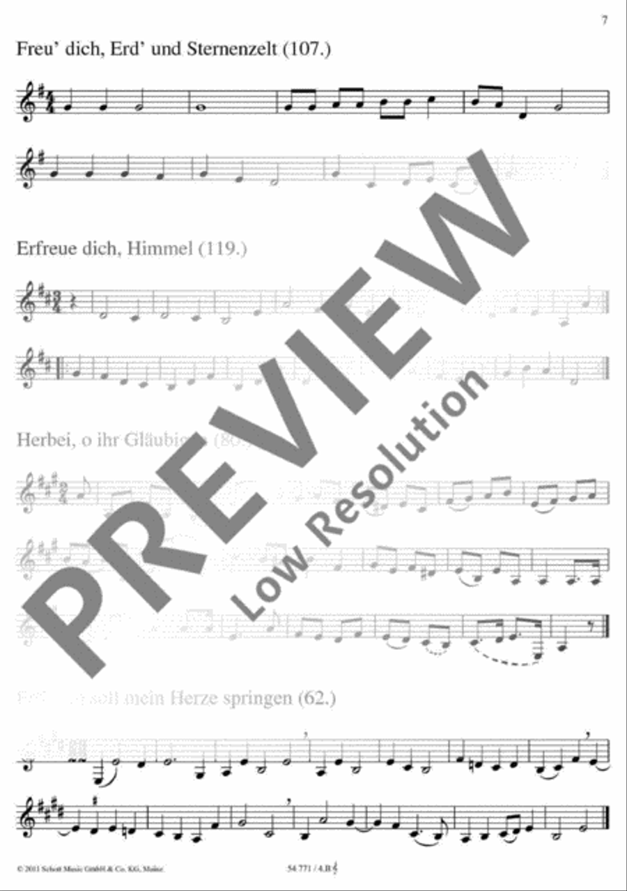 Zu Bethlehem geboren Zu Bethlehem geboren Bass Clarinet scores gallery preview page 8