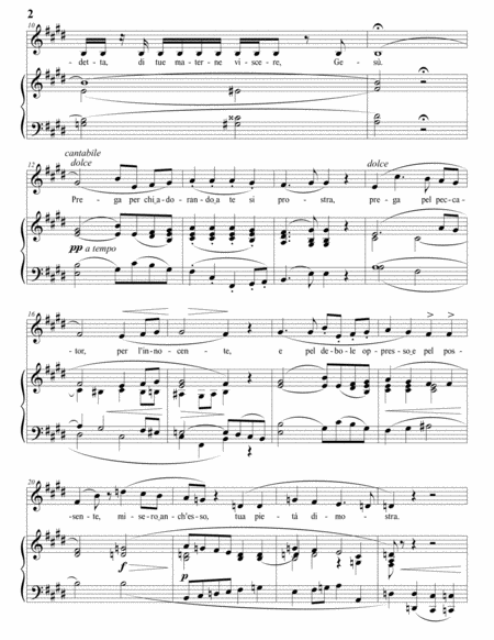 Ave Maria (E major) by Giuseppe Verdi Voice - Digital Sheet Music