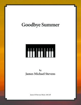 Book cover for Goodbye Summer - Romantic Piano