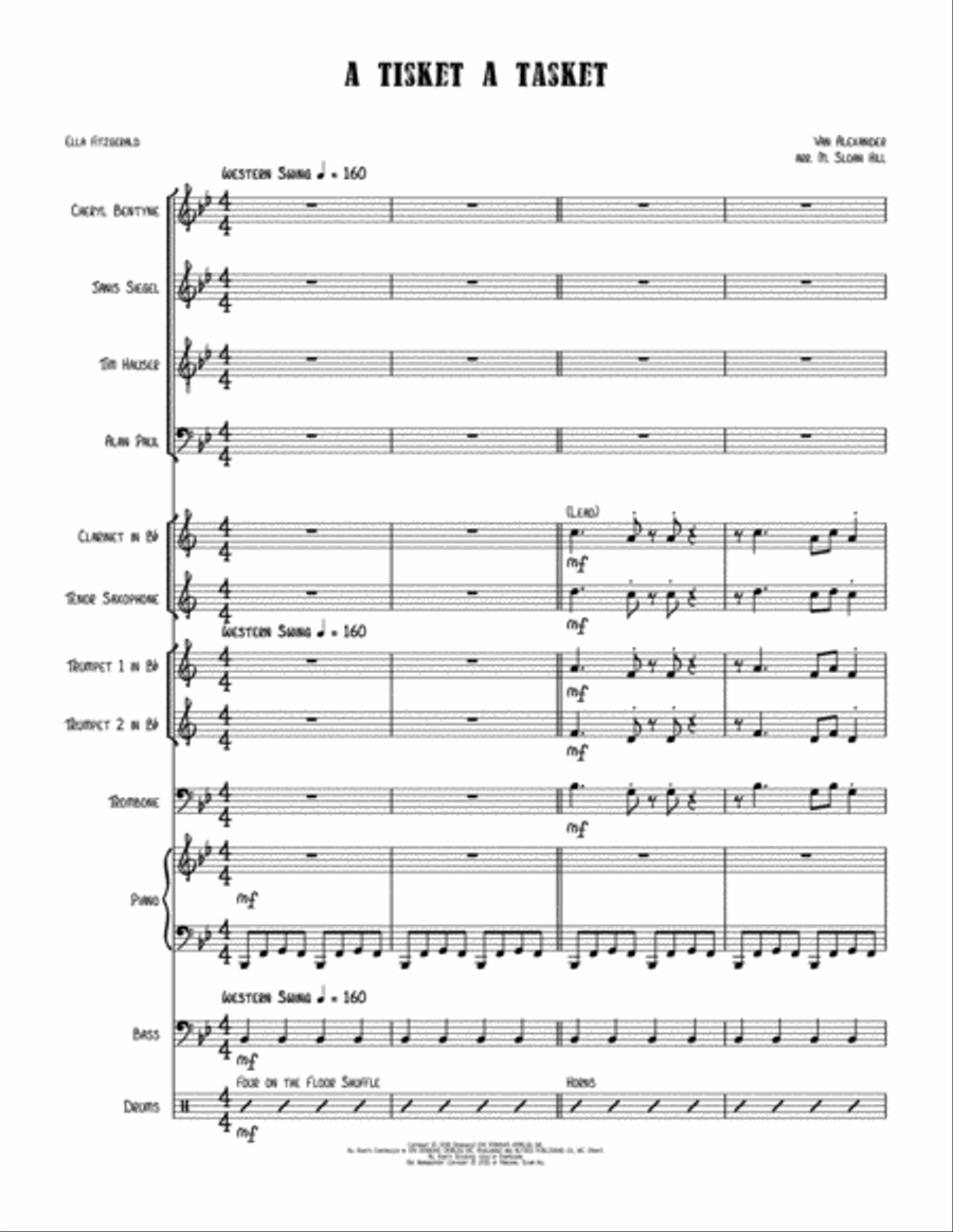 A-tisket, A-tasket Large Ensemble scores gallery preview page 2