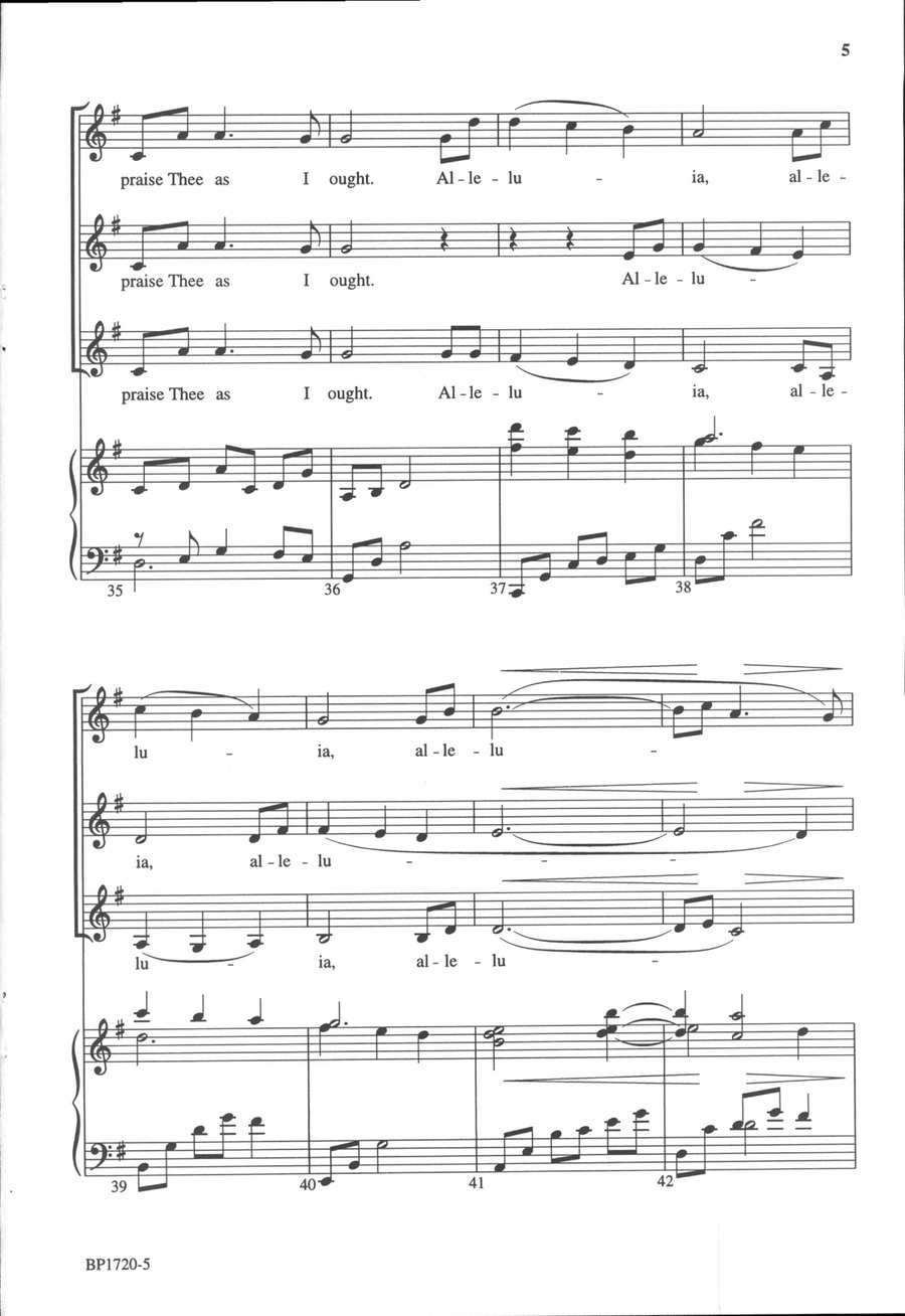 The Music of Thy Name - SSAA SSAA scores gallery preview page 4