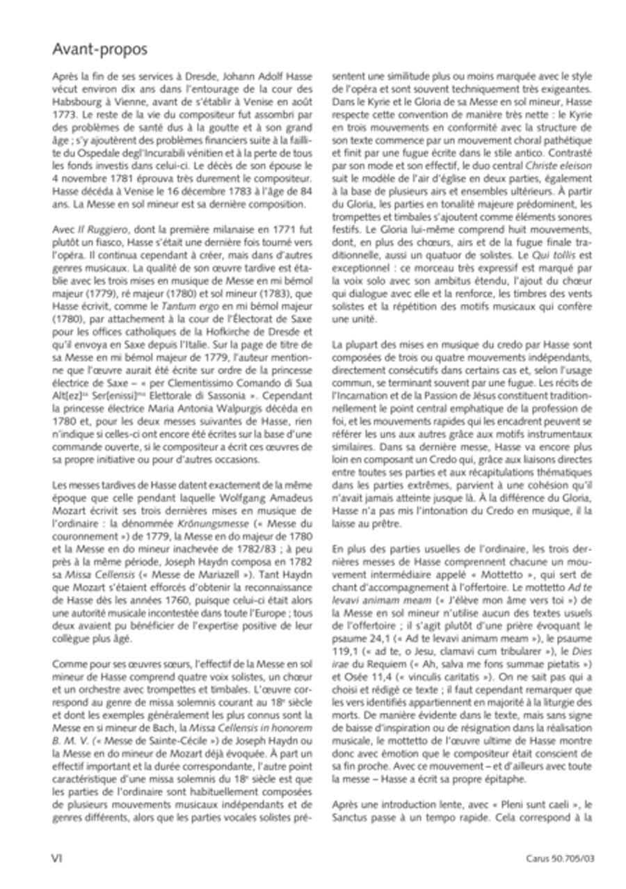 Missa in g. Hasse-Werkausgabe IV/3 4-Part scores gallery preview page 7