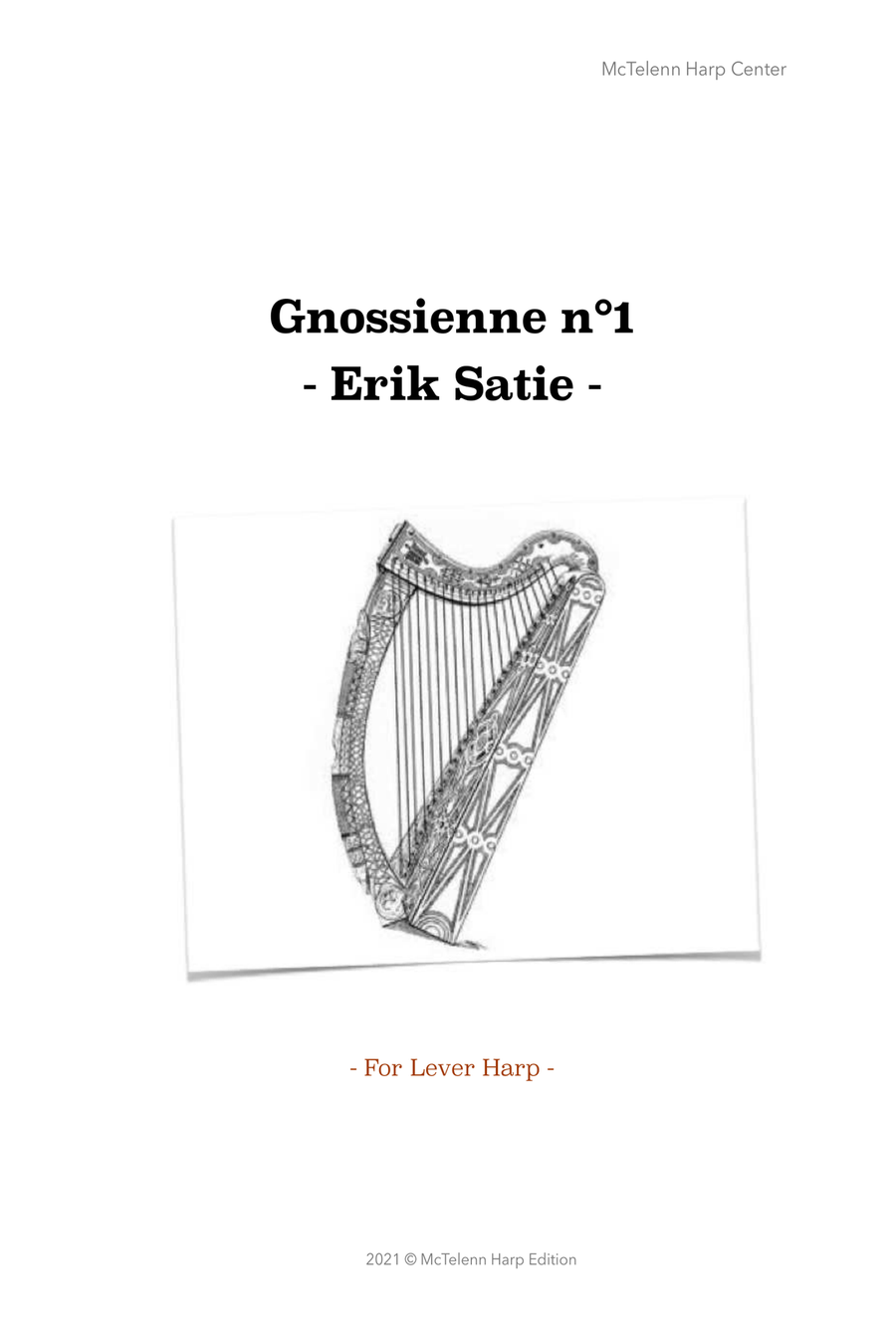 Gnossienne n°1 - Erik Satie - intermediate & 34 String Harp | McTelenn Harp Center Harp scores gallery preview page 5