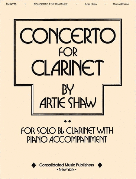 Artie Shaw - Concerto For Clarinet/Piano