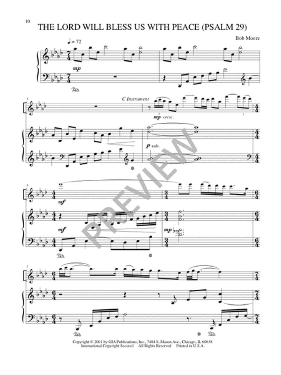 Miniatures for Solo Instrument and Piano Viola scores gallery preview page 12