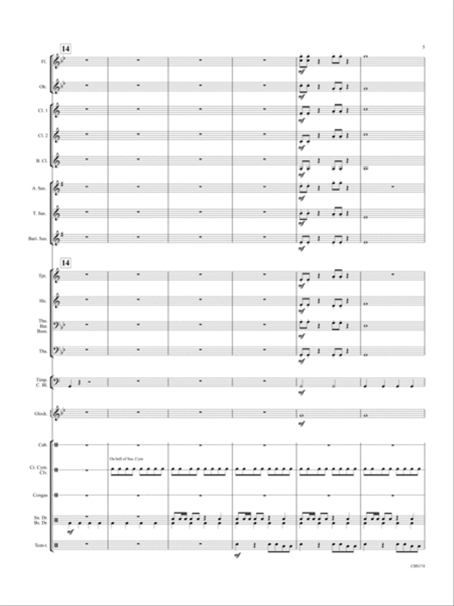 Vanished Trilogy Vanished Trilogy Concert Band scores gallery preview page 5