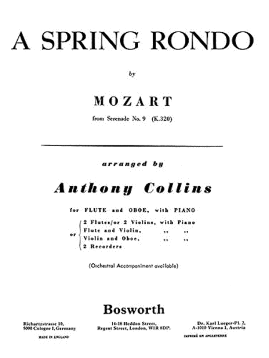 Spring Rondo Orchestra scores gallery preview page 1