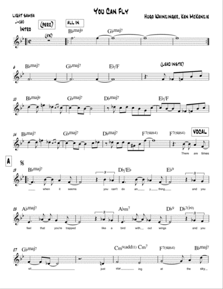 YOU CAN FLY YOU CAN FLY Small Ensemble scores gallery preview page 1