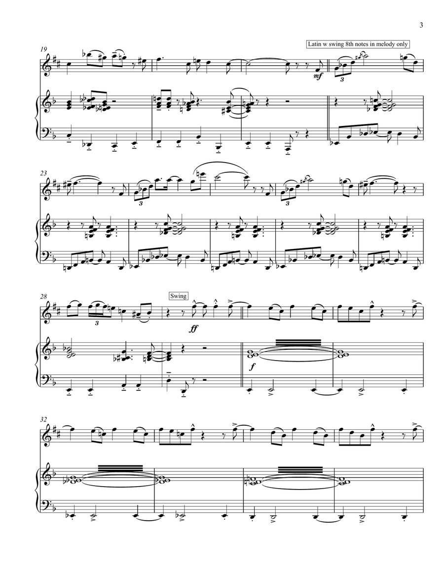 A Night In Tunisia Alto Saxophone scores gallery preview page 3