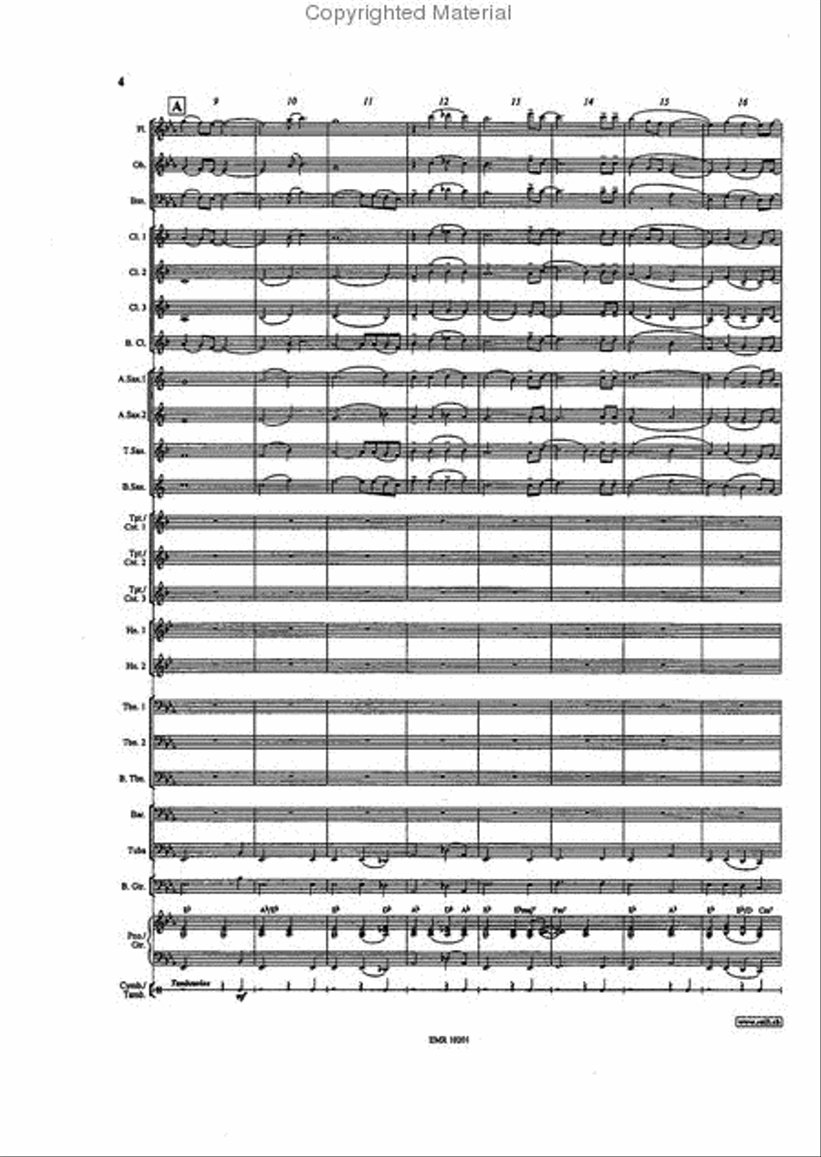 Bridge Over Troubled Water Concert Band scores gallery preview page 4
