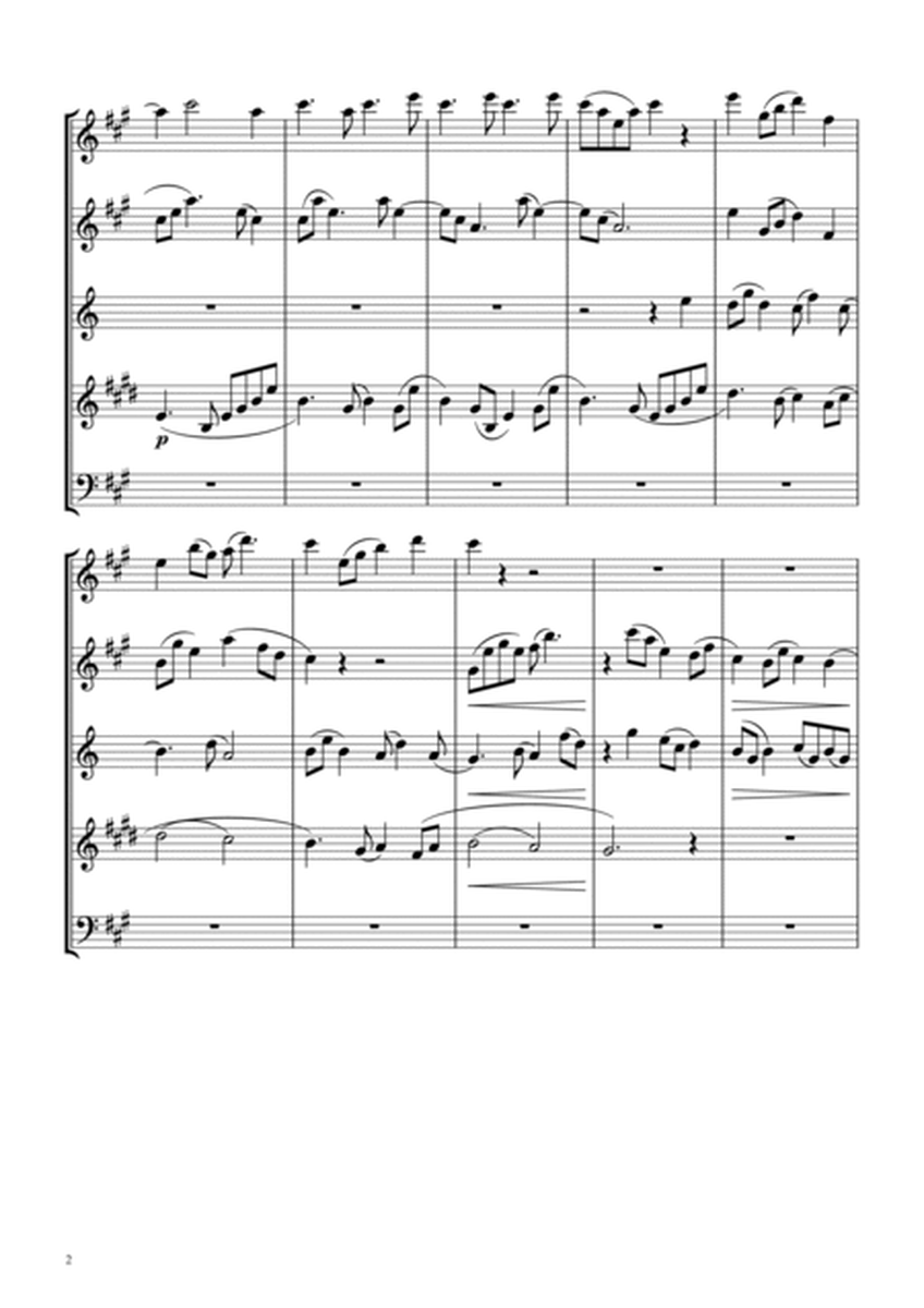 Fugue No.7 in a Major, Op 87, adapted for Woodwind Quintet.