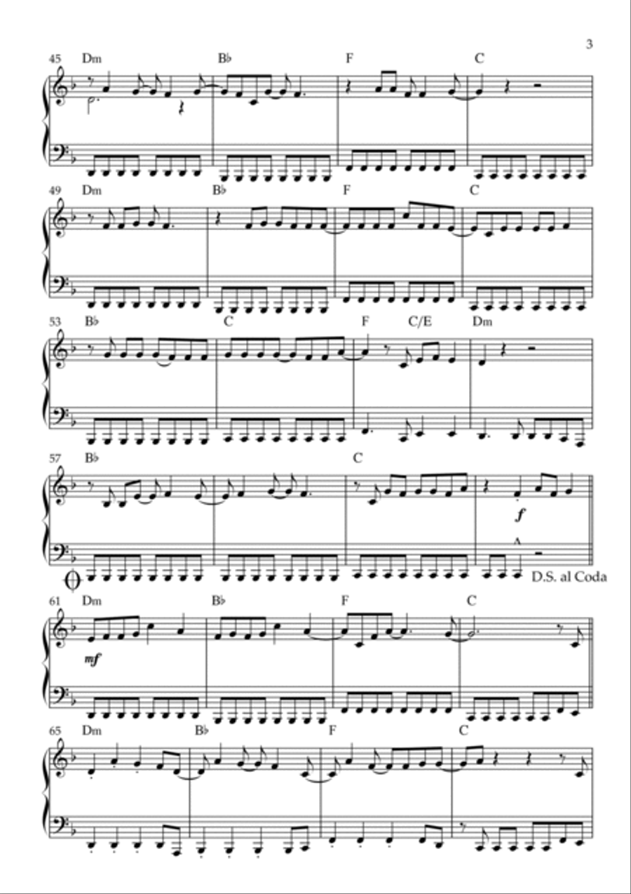 Sparks Fly Easy Piano scores gallery preview page 3