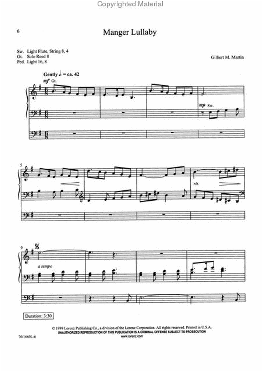 The Nativity Organ Solo scores gallery preview page 3