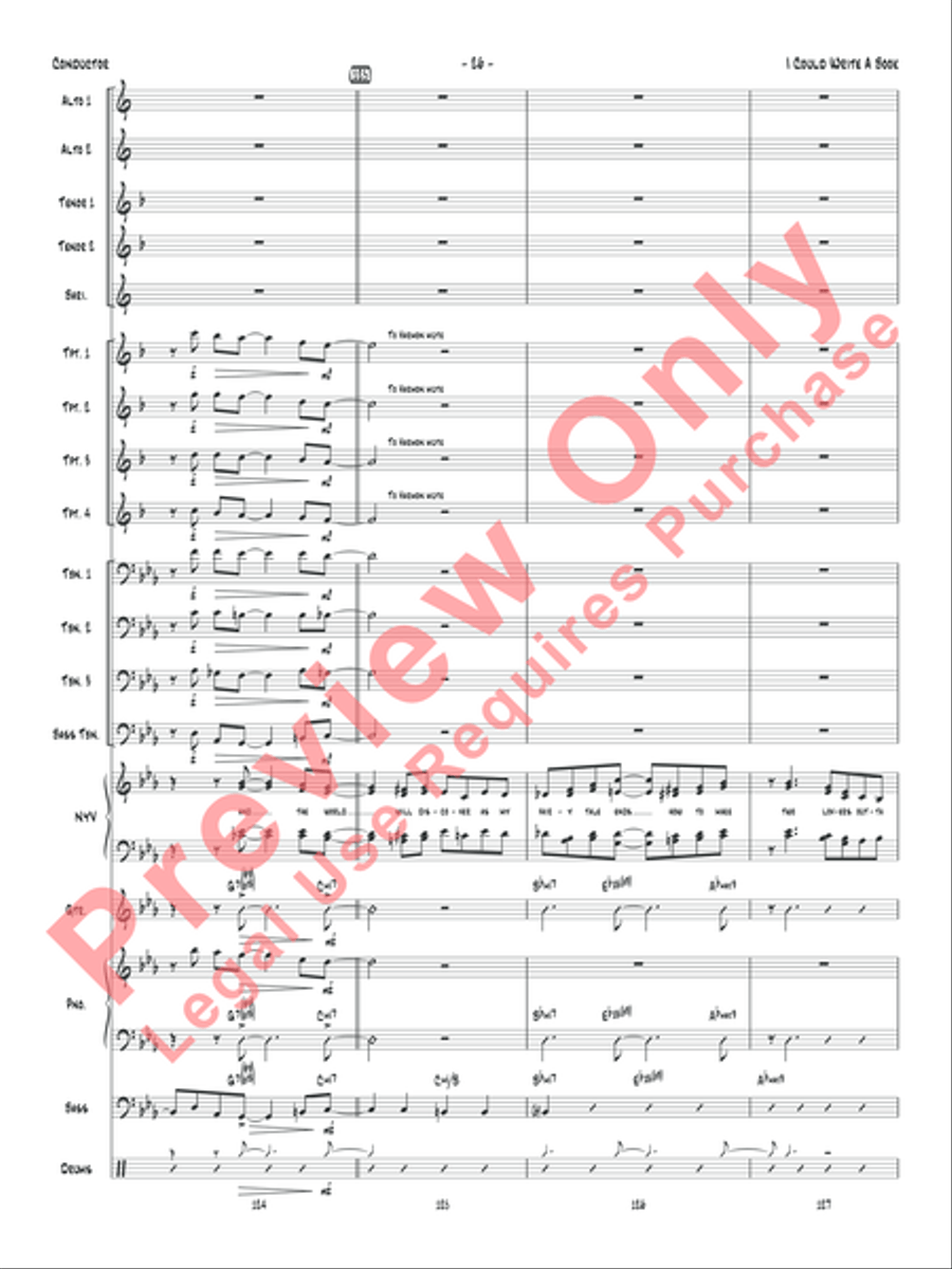 I Could Write a Book Jazz Ensemble scores gallery preview page 29