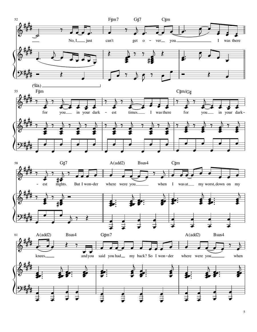 Maps Piano, Vocal scores gallery preview page 5