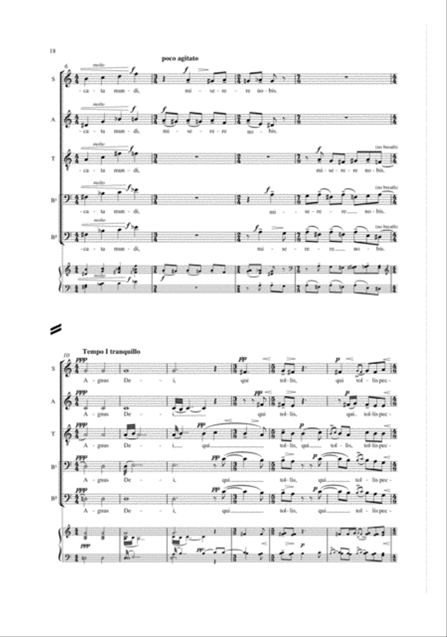 Missa Brevis Missa Brevis 4-Part scores gallery preview page 4