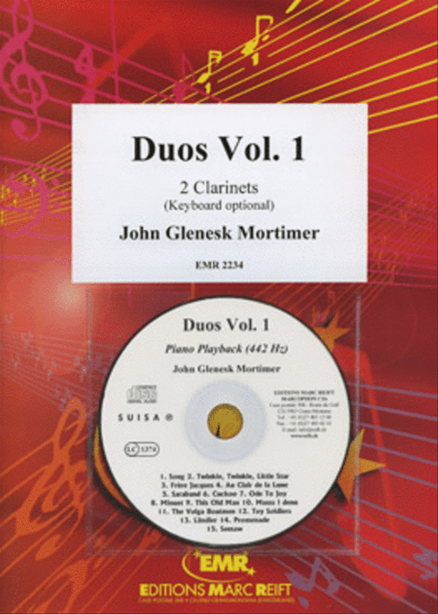 Duos Vol. 1 Clarinet Duet scores gallery preview page 1